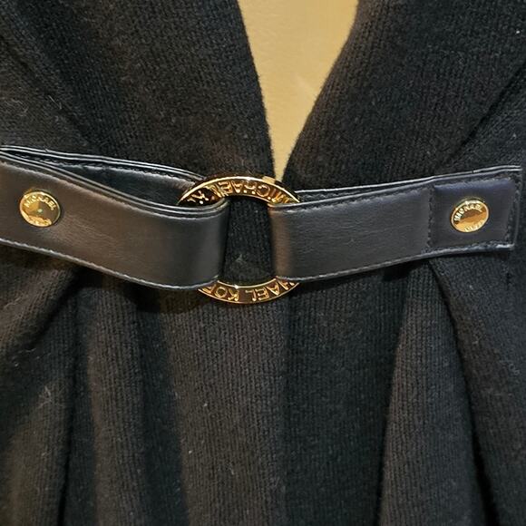 Michael Kors Black Cardigan with Gold Hardware Small - Picture 2 of 7